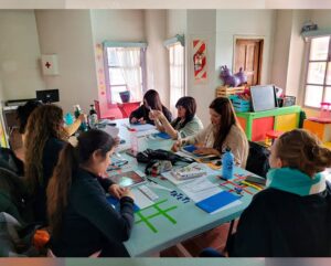 Primer encuentro del taller de braille en el CEMUDI