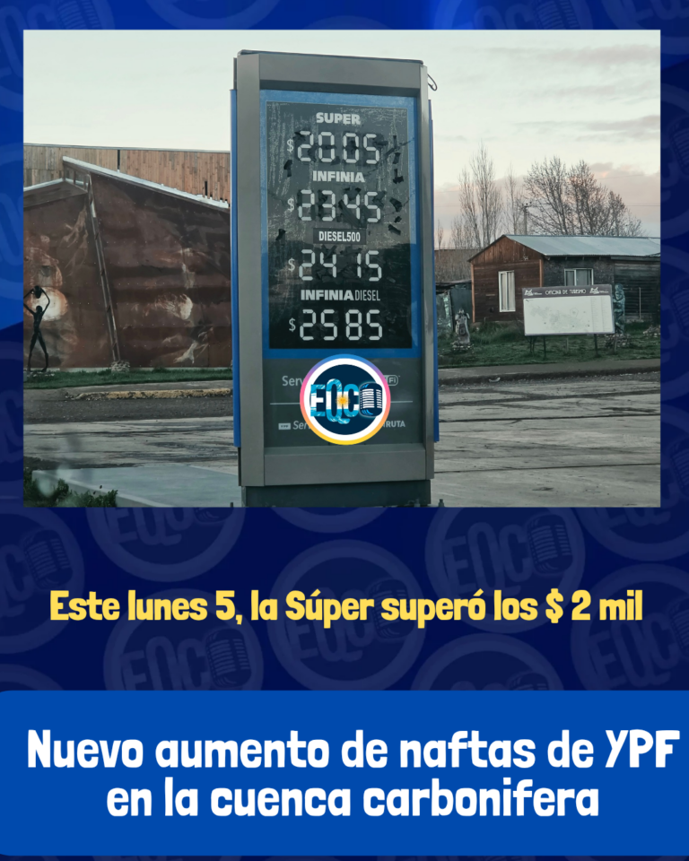 YPF aumentó la nafta y el gasoil en el Sur de Santa Cruz