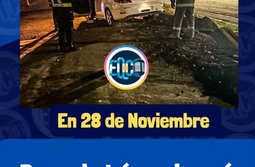 Despistó y chocó en la Ruta 40