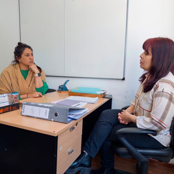 Natalia Gadano visitó la vocalía de la Caja de Servicios Sociales
