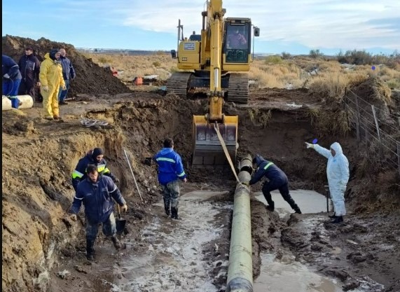 Se rompió el acueducto de Río Gallegos: ¿cuándo estará lista la reparación?