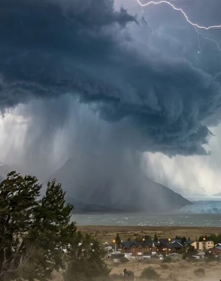 Alerta amarillo por tormentas en Santa Cruz