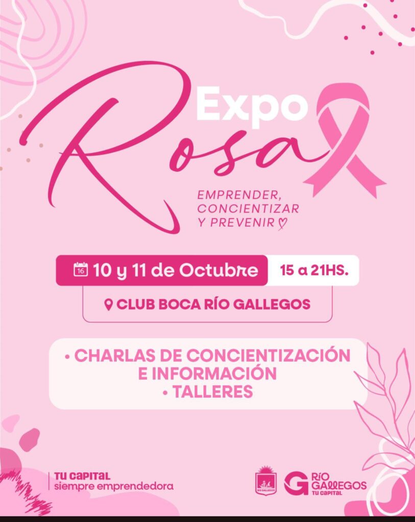 Se viene la “Expo Rosa”, con actividades de concientización, prevención y emprendimientos